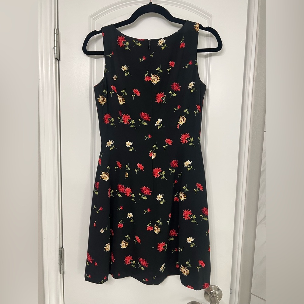 Vintage black floral dress